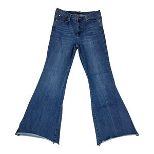 Fashion Nova Womens High Waisted Flare Bell Bottom Denim Jeans